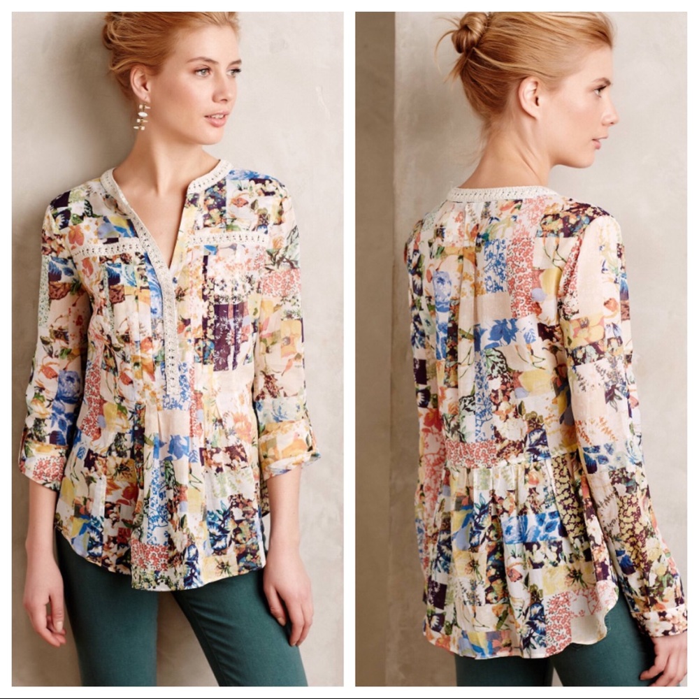 Abella Pintuck Blouse by Maeve